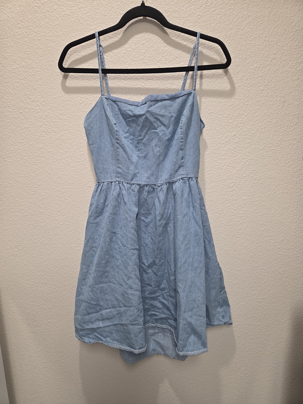 Flying Tomato Light Blue Backless Spaghetti Strap Sundress